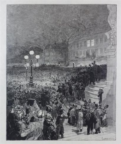 Auguste Lepère (1849-1918) Monôme des élèves...