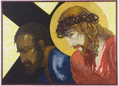 François-Louis Schmied (1873-1941) Le Christ...