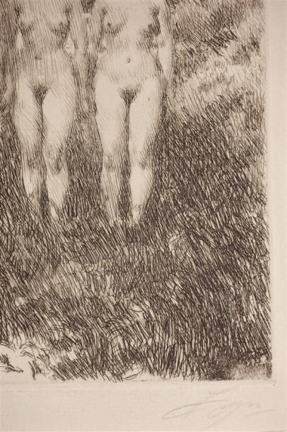 Anders Zorn (1860-1920) Trois soeurs. 1913....