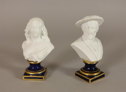 Deux biscuits de porcelaine
-Buste de François...