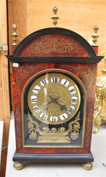 Pendule Religieuse en marqueterie Boulle...