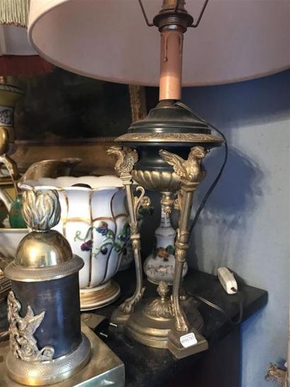 Lampe en forme de Vase en athénienne
Bronze...