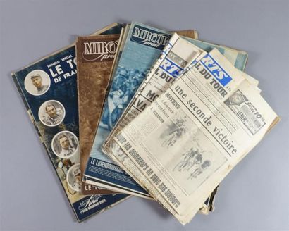 CYCLISME
Lot de revues, années 1947 et 1951.
ON...