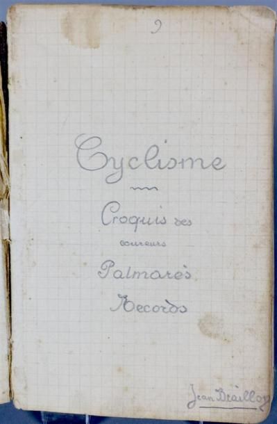 CYCLISME
Petit carnet de vingt-six croquis...