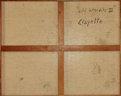 CLAYETTE Pierre (1930-2005) 
