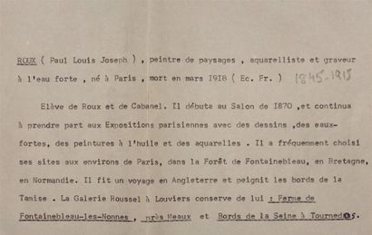 ROUX Paul-Louis-Joseph (1845-1918)
