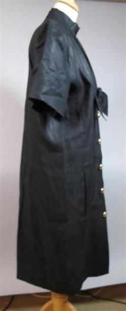 BALMAIN IVOIRE Paris
Robe droite en lin noir,...