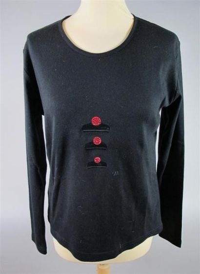 Sonia RYKIEL Paris
T-shirt en coton noir...