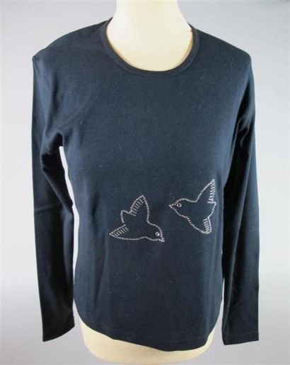 Sonia RYKIEL Paris
T-shirt en coton noir...