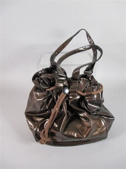 Y'S
Sac double anses en toile enduite marron...