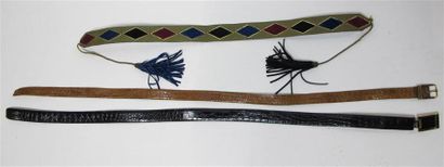 Ted LAPIDUS
Lot de trois ceintures :
- Ceinture...