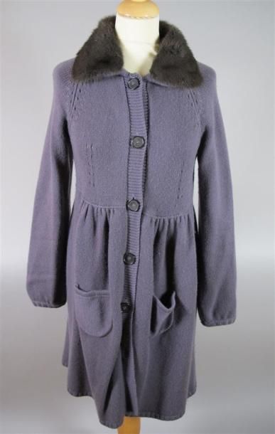 Gérard DAREL
Manteau en cachemire violet...