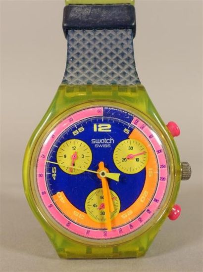 Deux montres Swatch et une montre Fabergé...