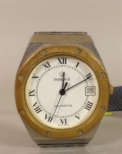 Deux montres Swatch et une montre Fabergé...