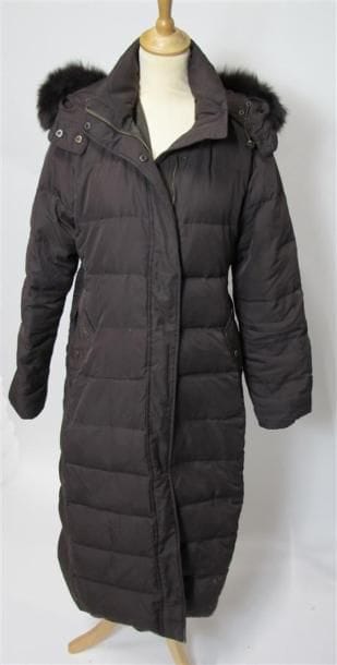 WEILL
Doudoune longue noire, capuche avec...