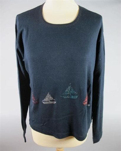 Sonia RYKIEL Paris
T-shirt en coton noir,...