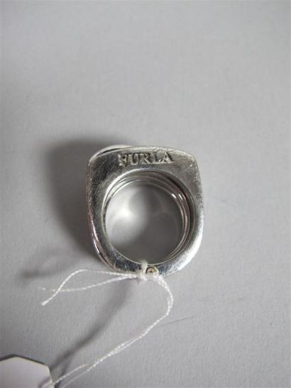 FURLA
Bague en argent 925 millièmes, composée...
