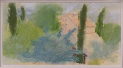 Deux aquarelles, une peinture, un pastel...