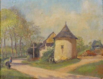 Deux aquarelles, une peinture, un pastel...