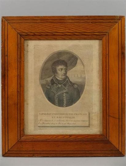 Portrait de Napoléon, Empereur
Gravure.
225...