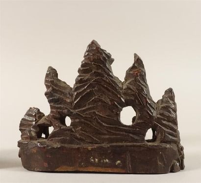 CHINE
Sujet en pierre de lard ; Oiseaux dans...