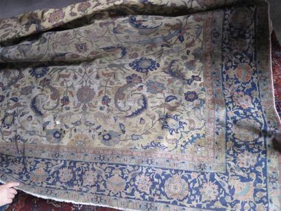 Tapis CESARE en soie (chaîne, trame en coton,...