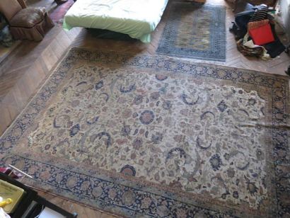 Tapis CESARE en soie (chaîne, trame en coton,...