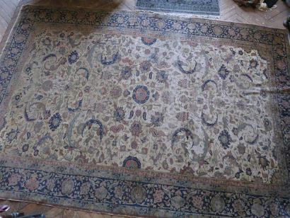 Tapis CESARE en soie (chaîne, trame en coton,...