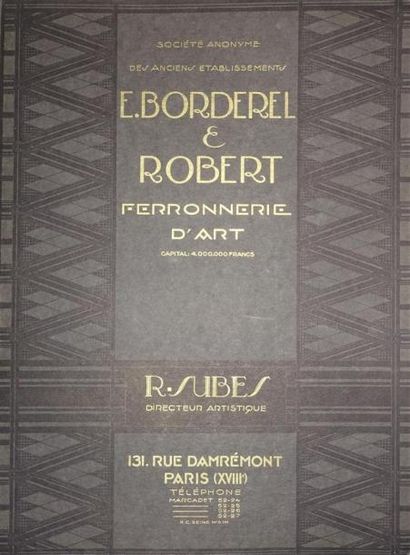 Raymond SUBES : ARCHITECTURE
Borderel et...