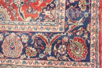 Tapis TEBRIZ (chaîne et trame en coton, velours...