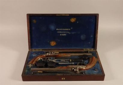 Coffret nécessaire de pistolets de duel en...