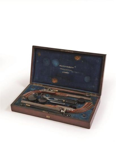 Coffret nécessaire de pistolets de duel en...