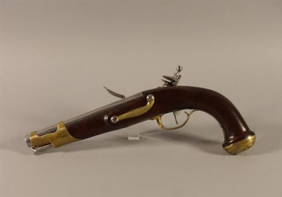 Pistolet d'arçon à silex de gardes du corps...