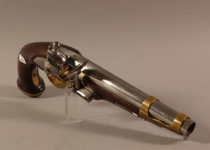 Pistolet d'arçon à silex de gardes du corps...