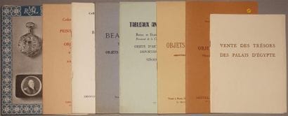 OBJETS DE VITRINE 
Bel ensemble de neuf catalogues...