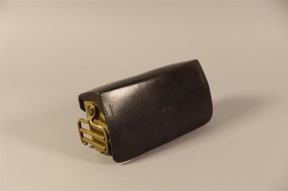 Coffret de giberne modèle 1845. 
En bois...