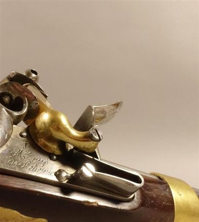 Paire de pistolets de cavalerie à silex modèle...
