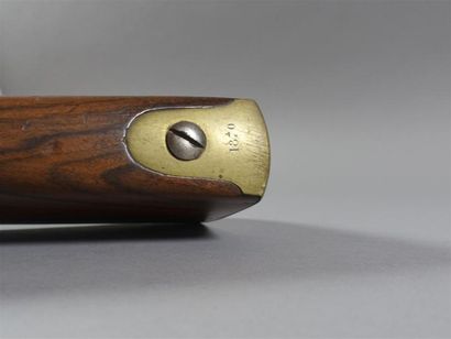 Fusil d'Officier à silex.
Canon rond à pans...