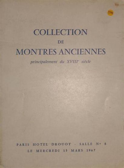 MONTRES ANCIENNES 
Ensemble de six catalogues...
