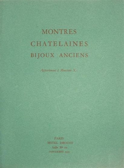 MONTRES ANCIENNES 
Ensemble de six catalogues...