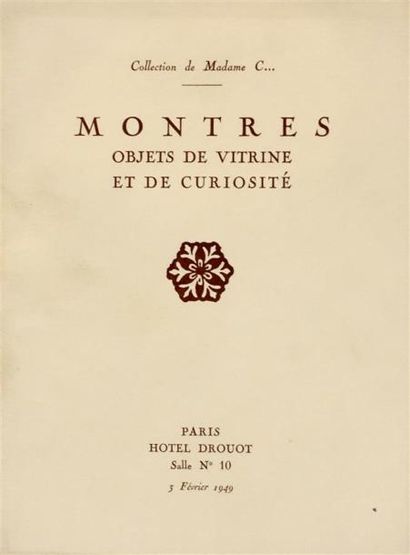 MONTRES ANCIENNES 
Ensemble de six catalogues...