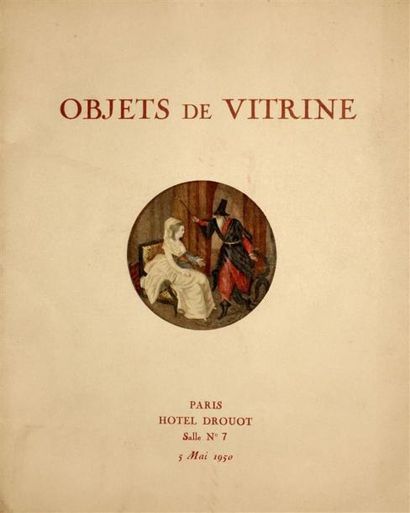 OBJETS DE VITRINE 
Bel ensemble de huit catalogues...