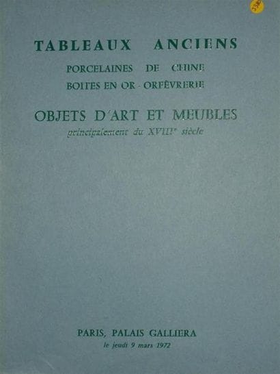 OBJETS DE VITRINE 
Bel ensemble de huit catalogues...
