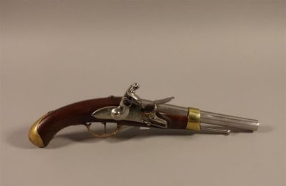 Pistolet de marine modèle 1786. Canon rond...
