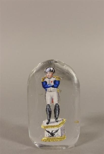 Petit cristalocérame représentant l'Empereur...