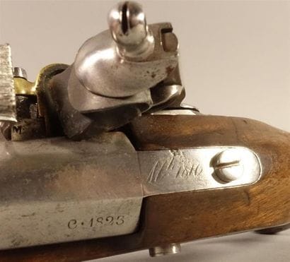 Pistolet de gendarmerie à silex modèle 1816....