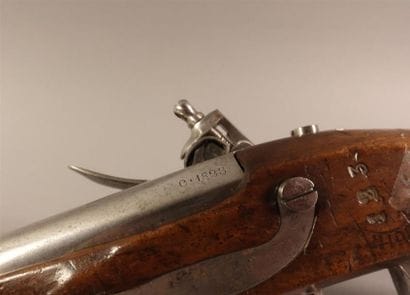 Pistolet de gendarmerie à silex modèle 1816....