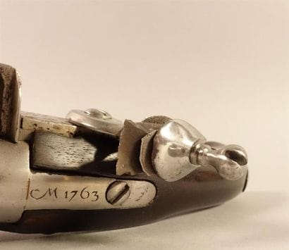 Pistolet à silex modèle 1763-1766 2ème type,...