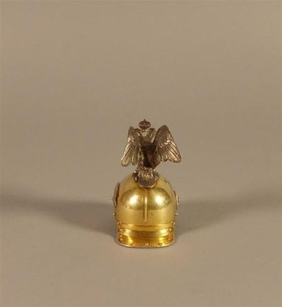 Casque miniature de chevalier garde russe....