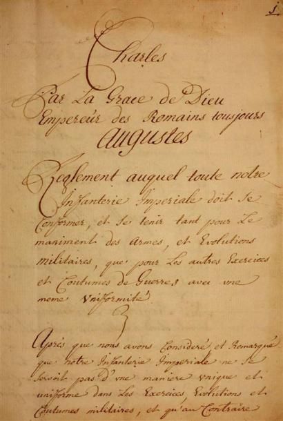 Règlement de l'Infanterie Impériale autrichienne...